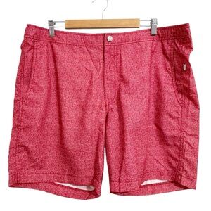 Onia Calder Swim Trunks 7.5 Sunflower Geo NWOT 38